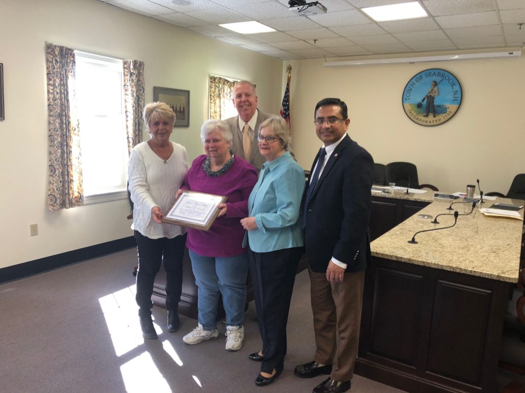 Board of Selectmen Honor Retiring Tax Collector Lillian Knowles The