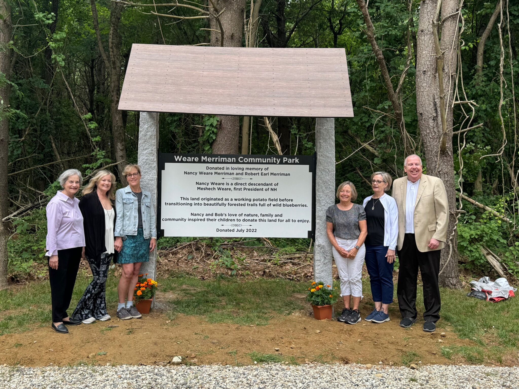 The Grand Opening of the Weare-Merriman Community Park – The Town of ...