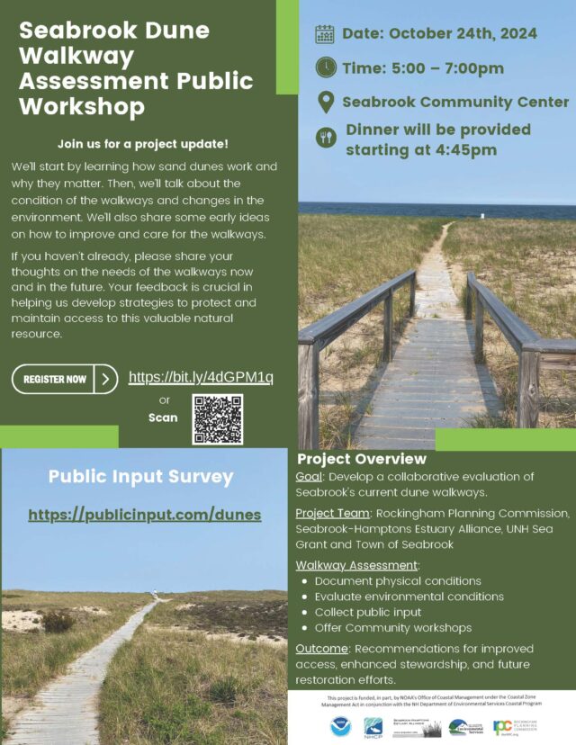Seabrook Dune Walkway Assessment 10/24 The Town of Seabrook, NH