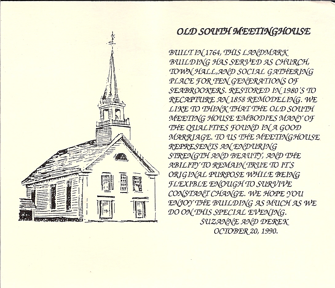 Old South Meetinghouse The Town of Seabrook, NH